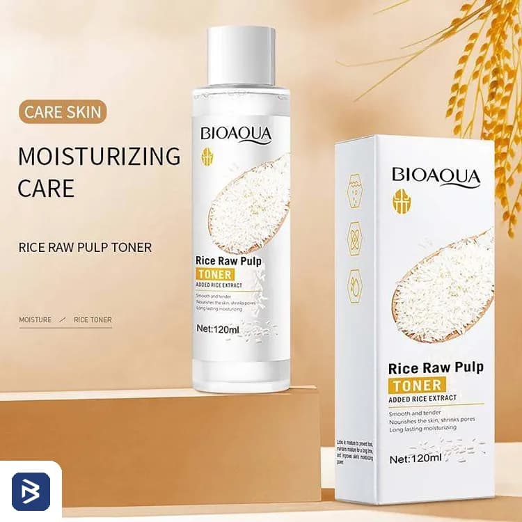 تونر صورت برنج بیوآکوا مدل Rice Raw Pulp حجم ۱۲۰ میلی‌لیتر — تصویر ۲