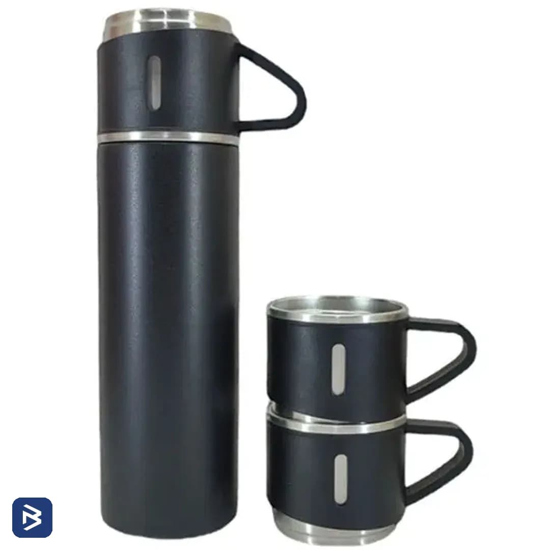 ست فلاسک و لیوان استیل نیم لیتری مدل Vacuum Flask Set