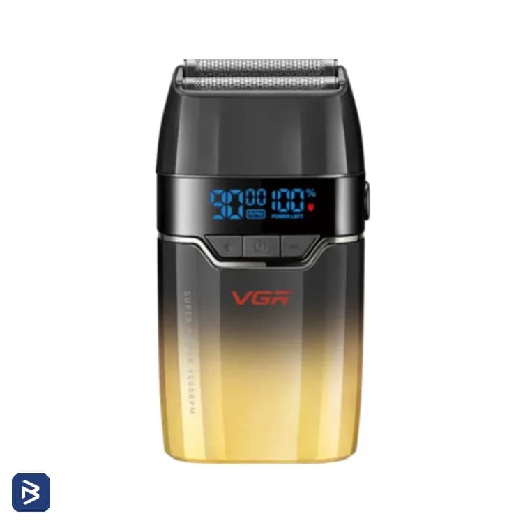 شیور فویلی شارژی وی جی آر مدل V-308 با دو فویل تیتانیومی
