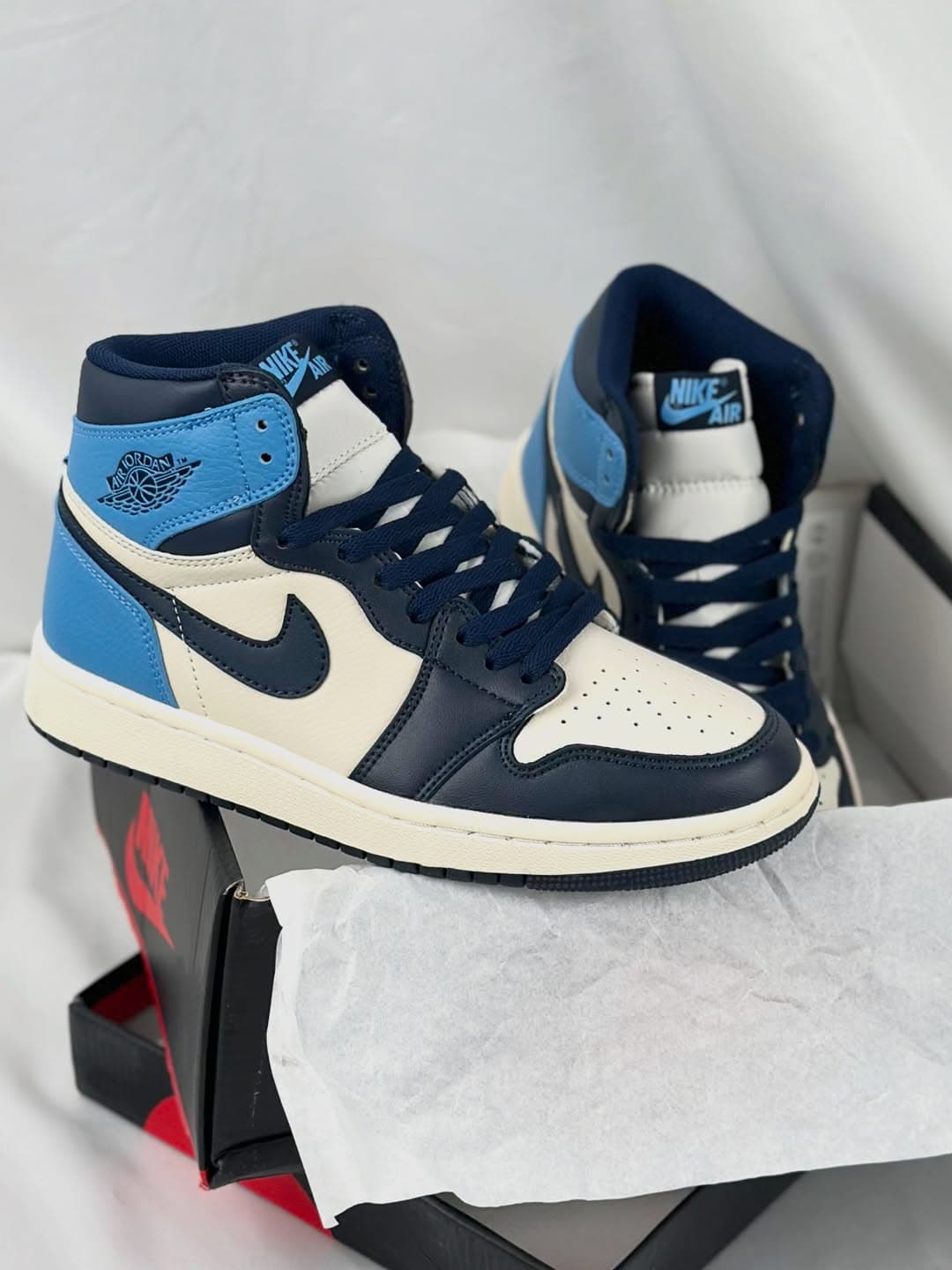 کفش جردن وان آبی Air Jordan 1 Retro High OG-blue university (ویتنام)کد 266