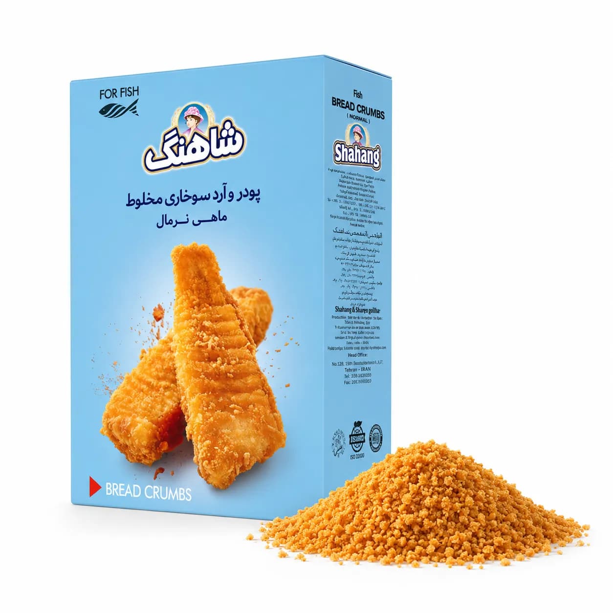 پودر سوخاری ماهی نرمال 150 گرمی شاهنگ (کارتن 12 عددی)