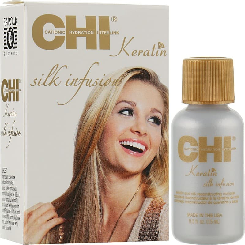 سرم کراتین مو CHI Keratin Silk Infusion اصل 🇺🇸 | ترمیم و تقویت مو — تصویر ۲
