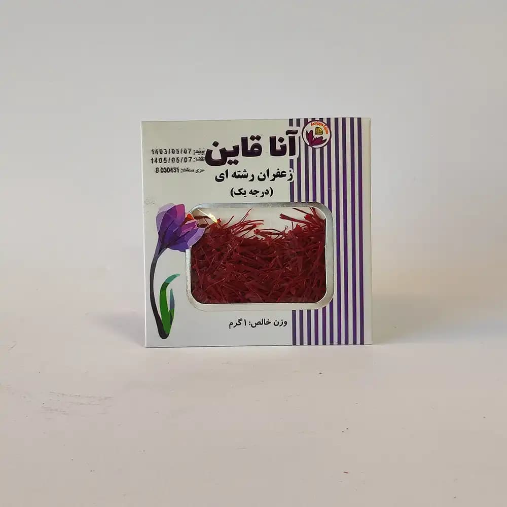 یک گرم زعفران قائنات سوپر نگین – کد1009 – آنا قاین