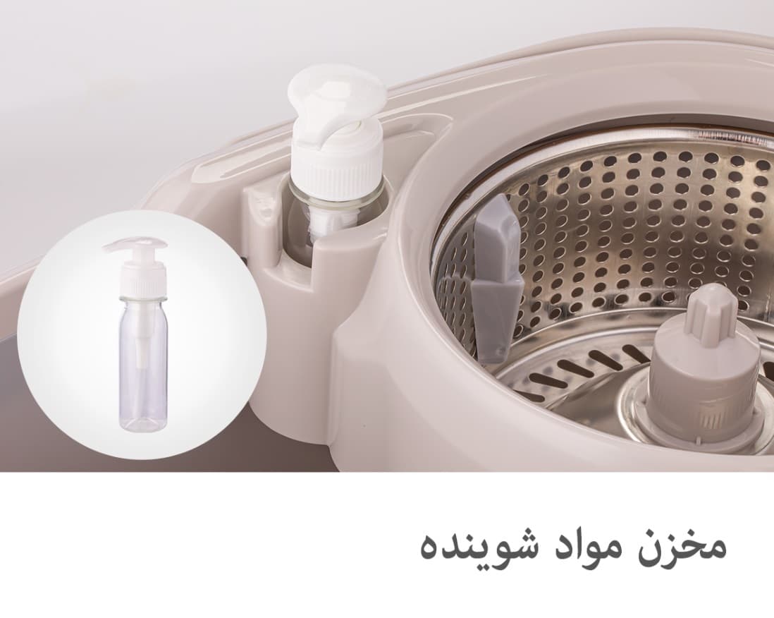 سطل و زمین شوی چرخشی لیمون پدالی — تصویر ۳