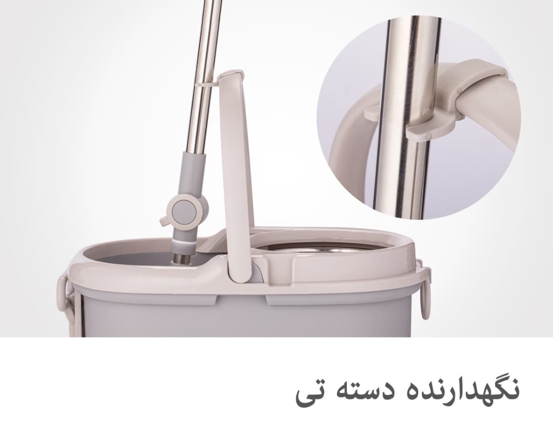 سطل و زمین شوی چرخشی لیمون پدالی — تصویر ۴