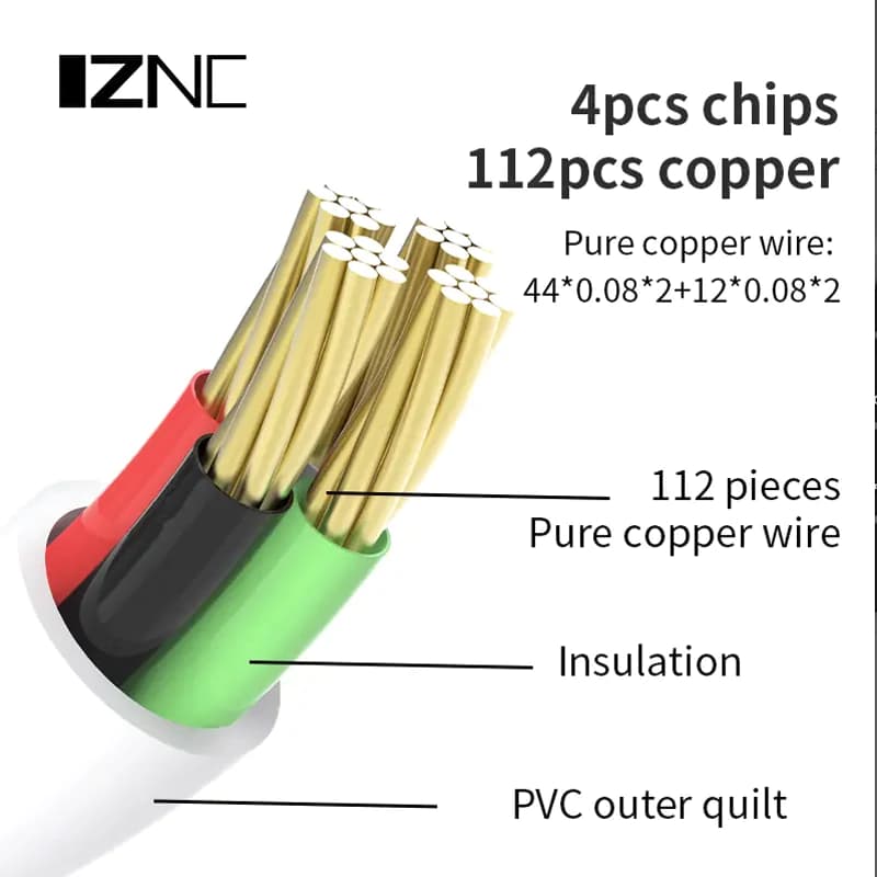 کابل تبدیل شارژ USB به Micro-USB طول 2متری پرسرعت — تصویر ۴
