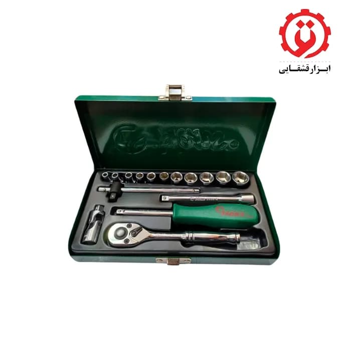 جعبه بکس 1/4 درایو 16 پارچه هواگیری هنس مدل 2616MPQ+14 — تصویر ۵