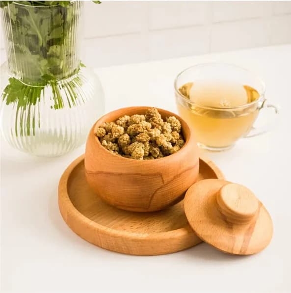 قندان چوبی نیم وود- مدل متین — تصویر ۲