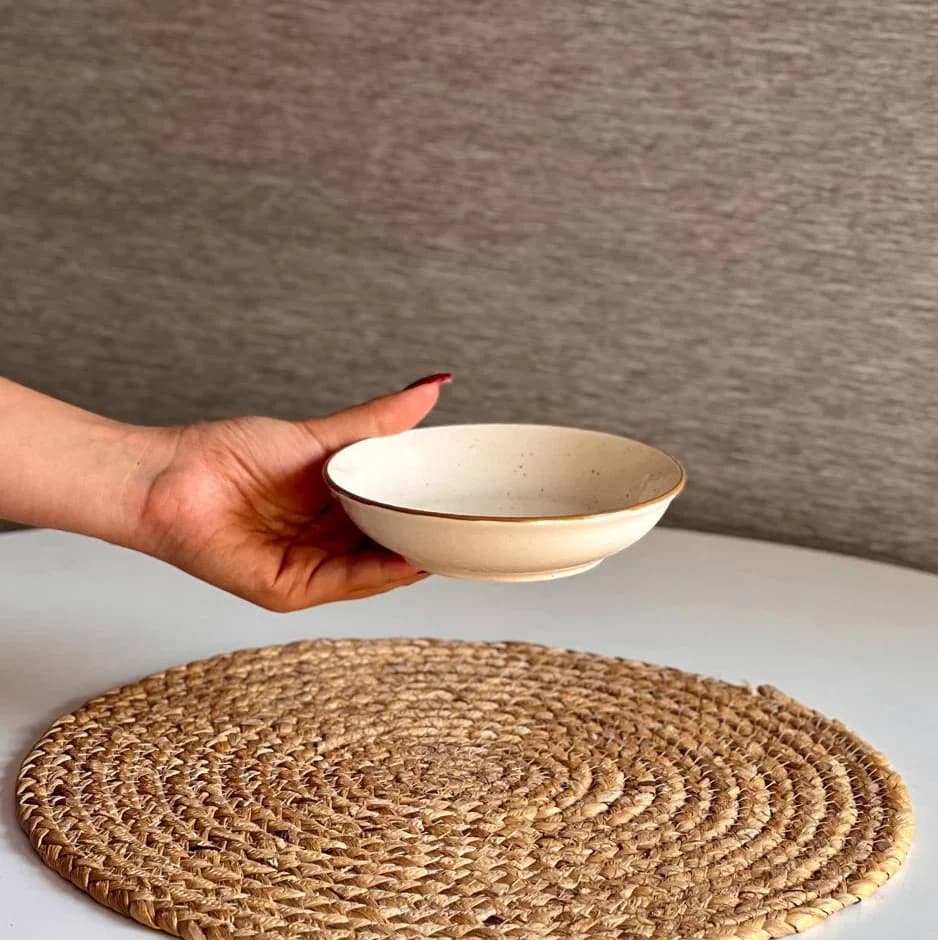 بشقاب گود کوچک دنی هوم – طرح روستیک کرم