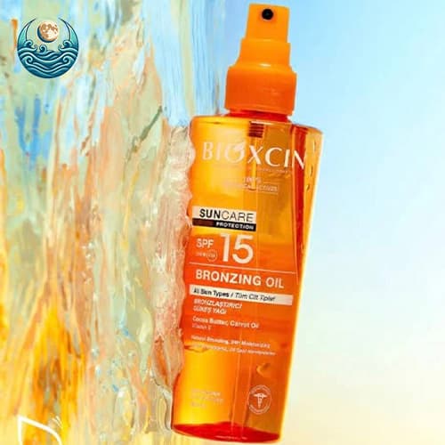 روغن ضدآفتاب و برنزه کننده بیوکسین BIOXCIN SPF15 حجم 200 میل