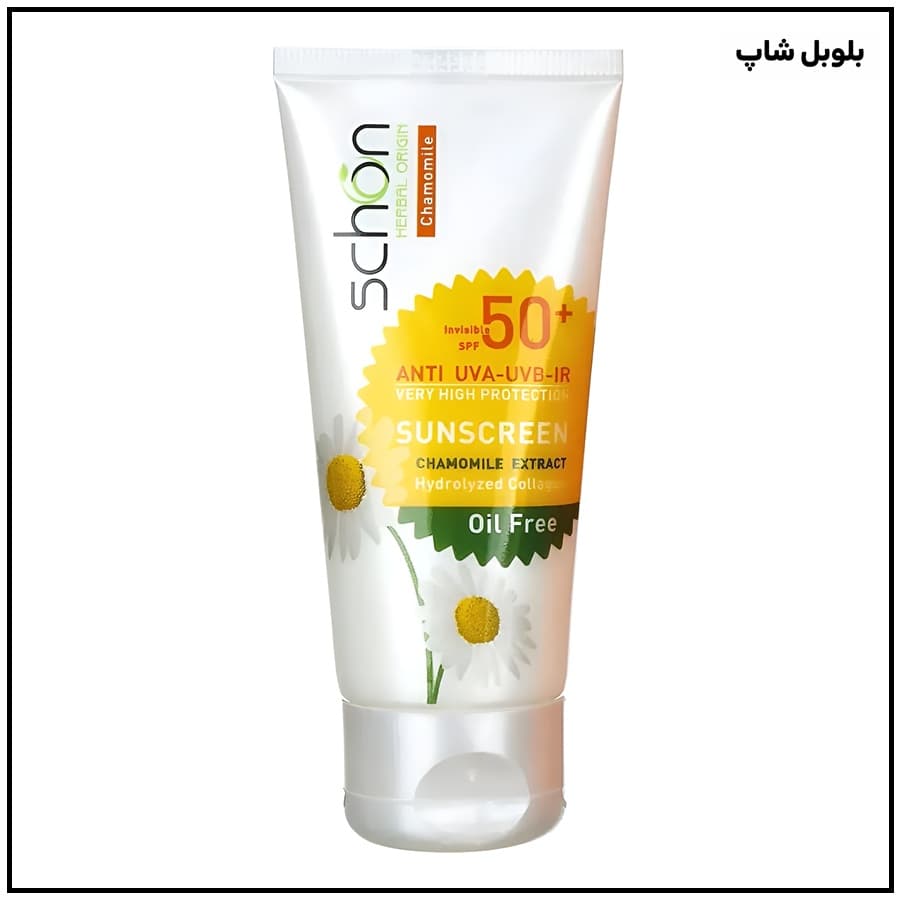 ضد آفتاب بی‌رنگ فاقد چربی SPF50 شون مناسب انواع پوست