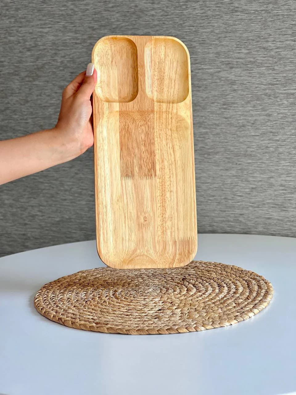 اردور سه خانه مستطیل چوبی تریتی کد R2915 — تصویر ۴