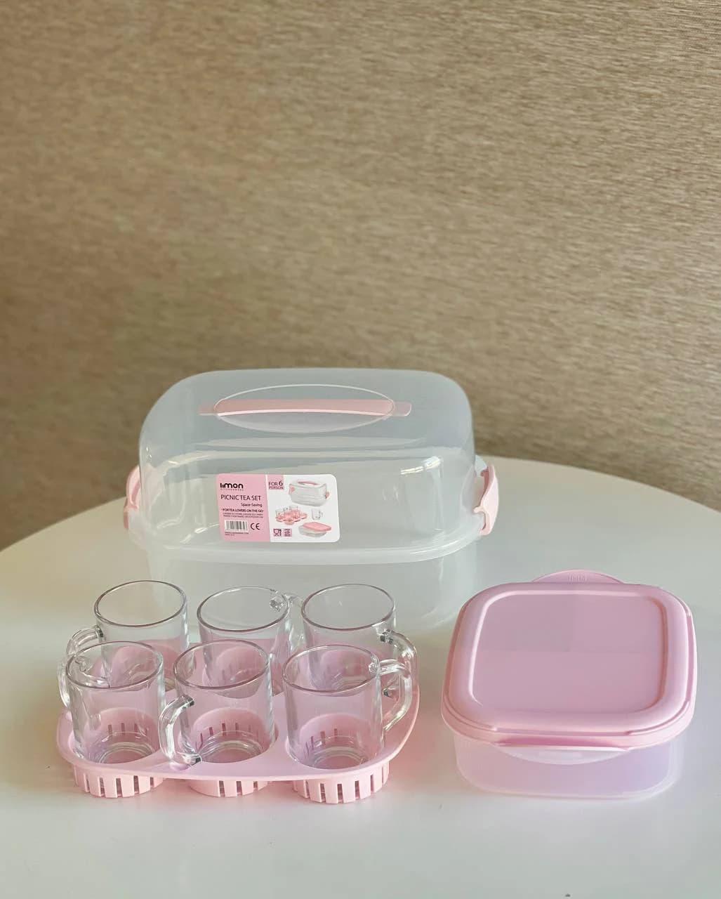 سرویس چای خوری 6 نفره مسافرتی لیمون کد 2440 — تصویر ۳