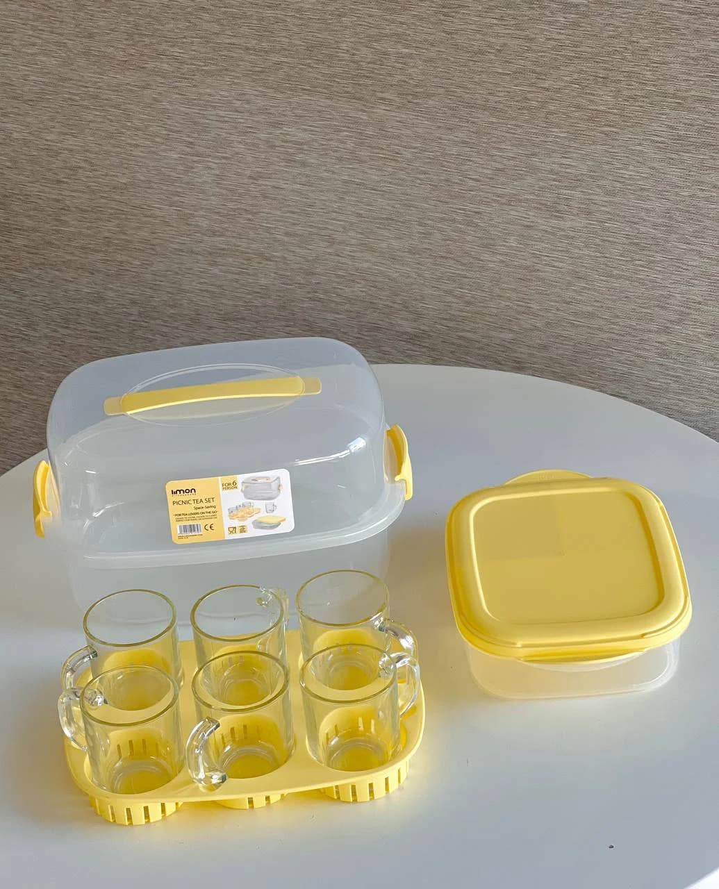 سرویس چای خوری 6 نفره مسافرتی لیمون کد 2440 — تصویر ۴