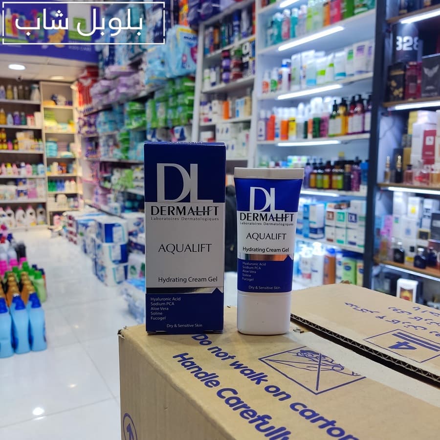 کرم ژل آبرسان مناسب پوست خشک و حساس درمالیفت حجم ۵۰ میلی‌لیتر — تصویر ۴