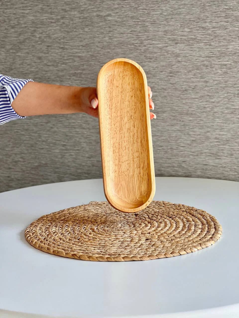 شیرینی خوری چوبی تریتی مدل نرمی سایز متوسط کد R2516