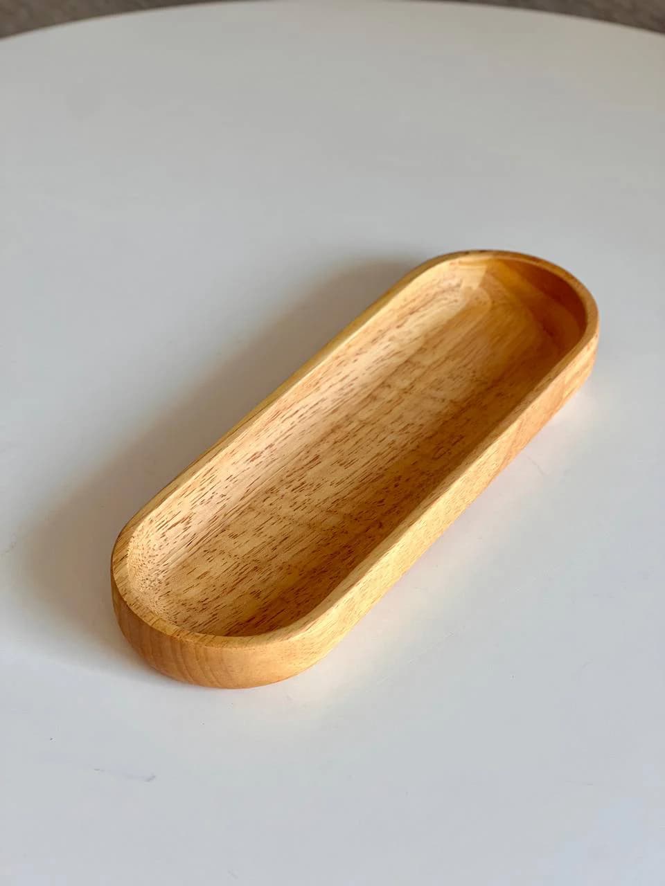 شیرینی خوری چوبی تریتی مدل نرمی سایز متوسط کد R2516 — تصویر ۳