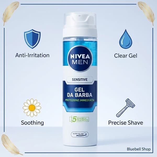 ژل اصلاح ضد حساسیت نیوا مدل DA BARBA حجم ۲۰۰ میلی‌لیتر — تصویر ۳