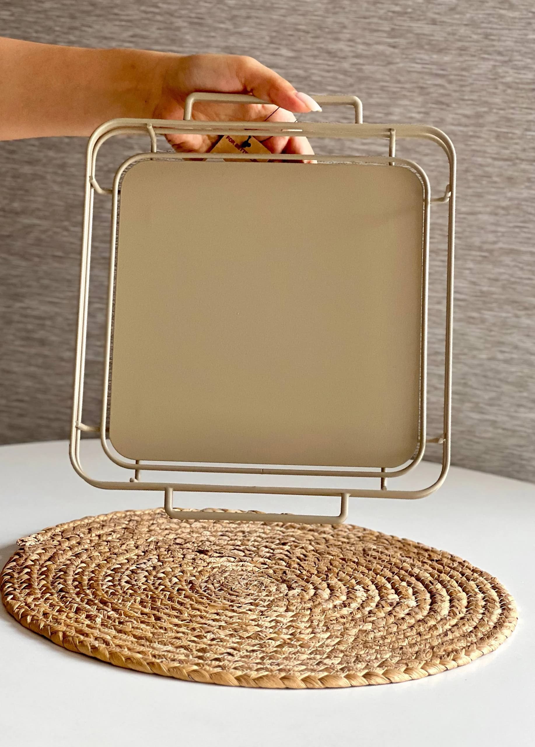 سینی و دیس مربع سایز بزرگ برند بی وی کی BVK مدل آیریس — تصویر ۳