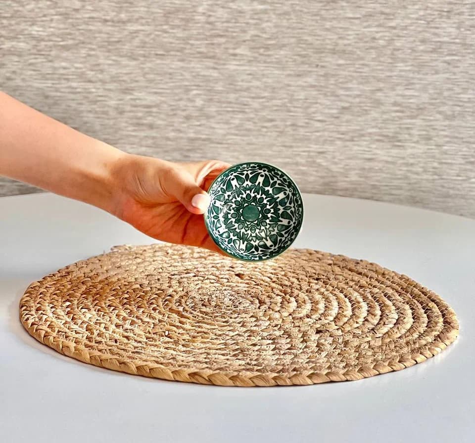 مزه خوری گرد – طرح بته سبز