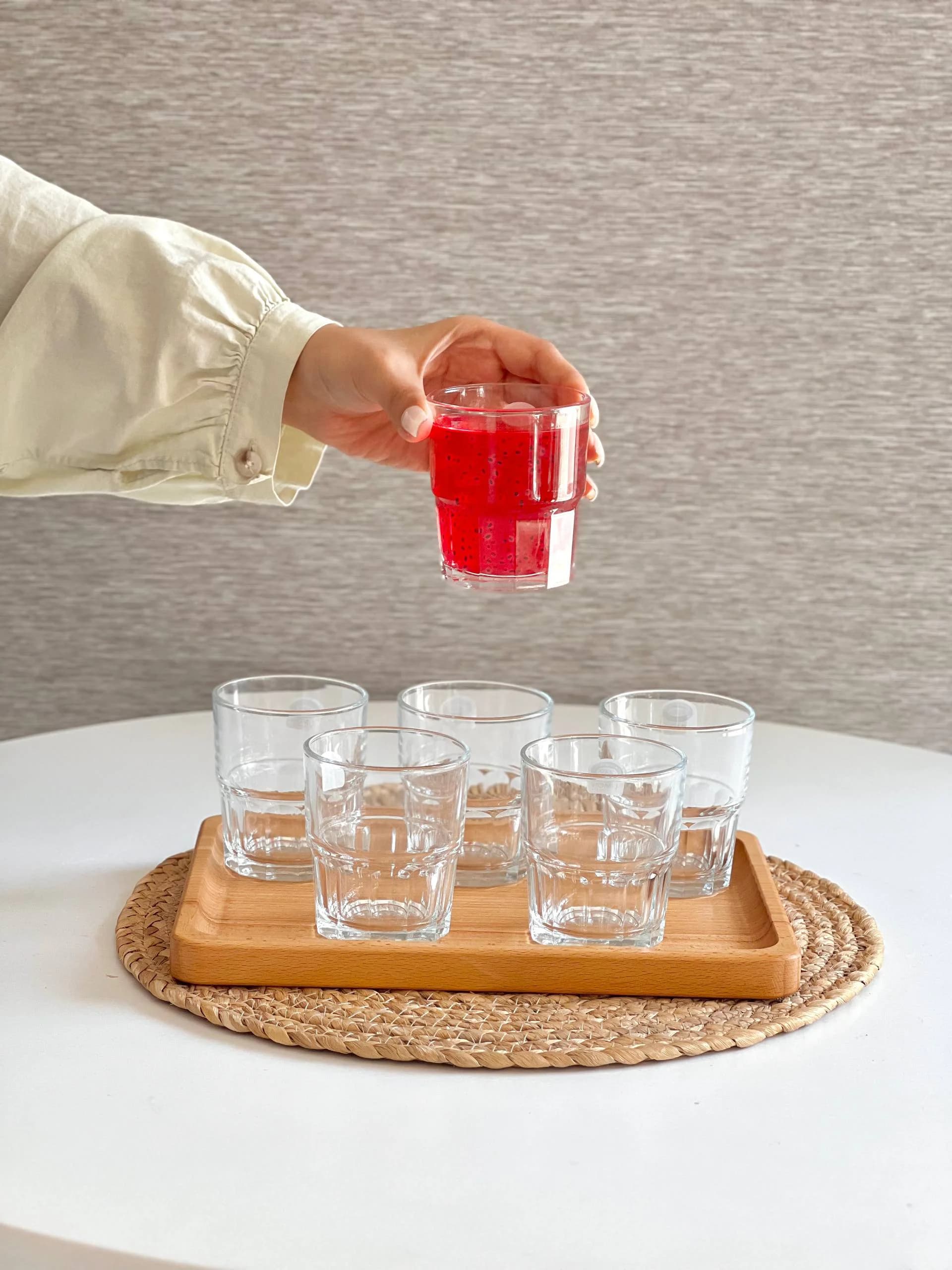 نیم لیوان شیشه ای 200 میل لیمون کد 2483 — تصویر ۴
