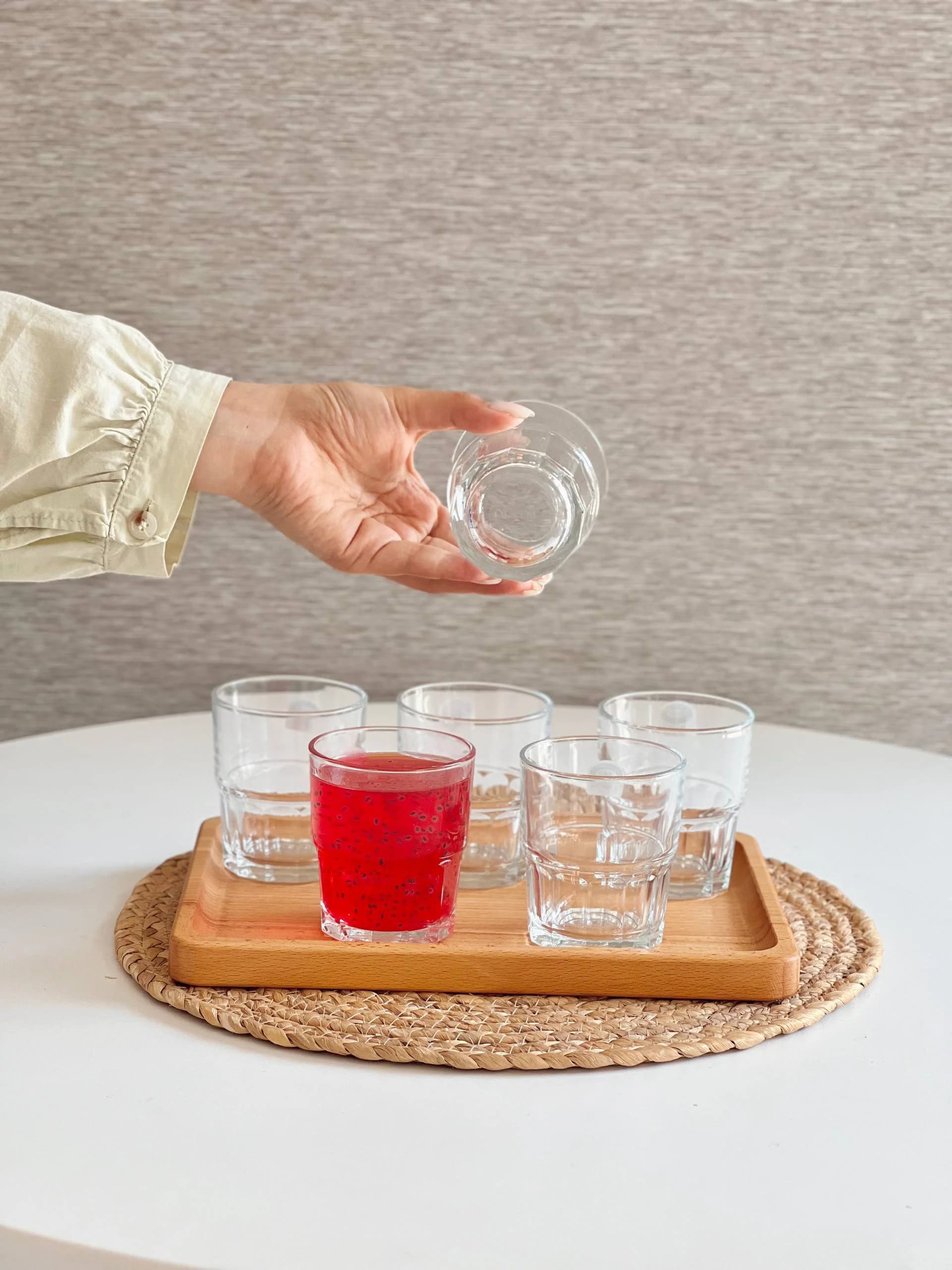 نیم لیوان شیشه ای 200 میل لیمون کد 2483 — تصویر ۵