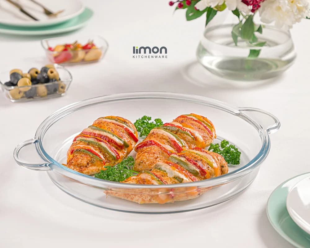 تابه گرد شیشه ای 3.4 لیتری لیمون کد 2236 — تصویر ۶