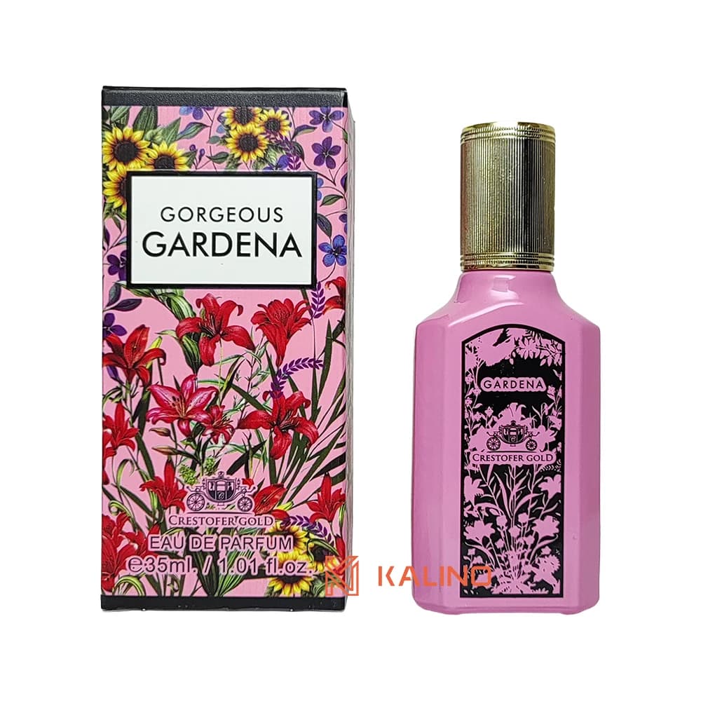 ادکلن زنانه گوچی فلورا گورجس گاردنیا کریستوفر گلد حجم 35 میل | Crestofer Gold Flora Gorgeous Gardenia