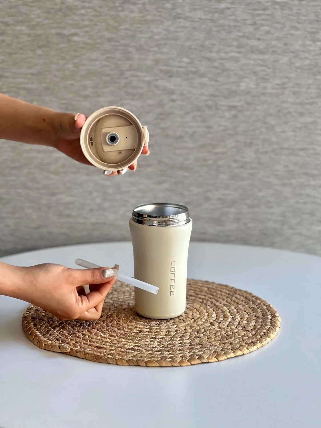 تراول ماگ دو حالته COFFEE کافی 480 میل — تصویر ۵