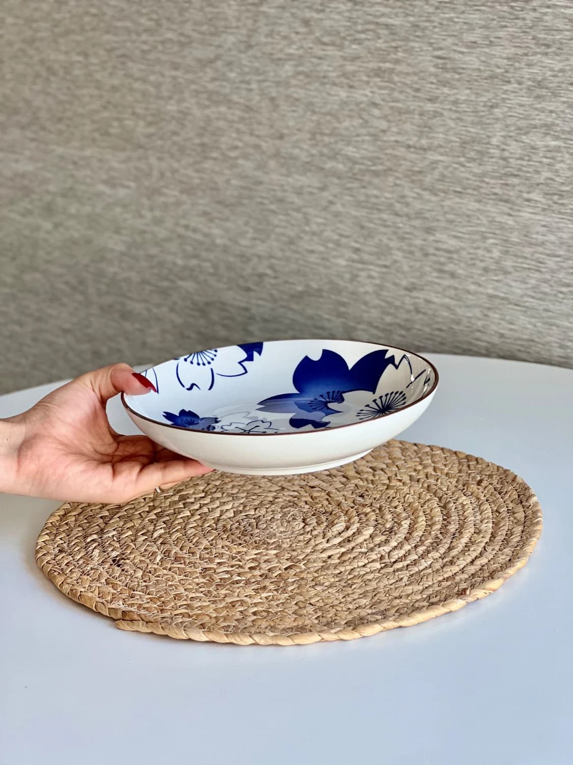 بشقاب خورشت خوری زاراهوم کد 038 طرح گل درشت — تصویر ۳