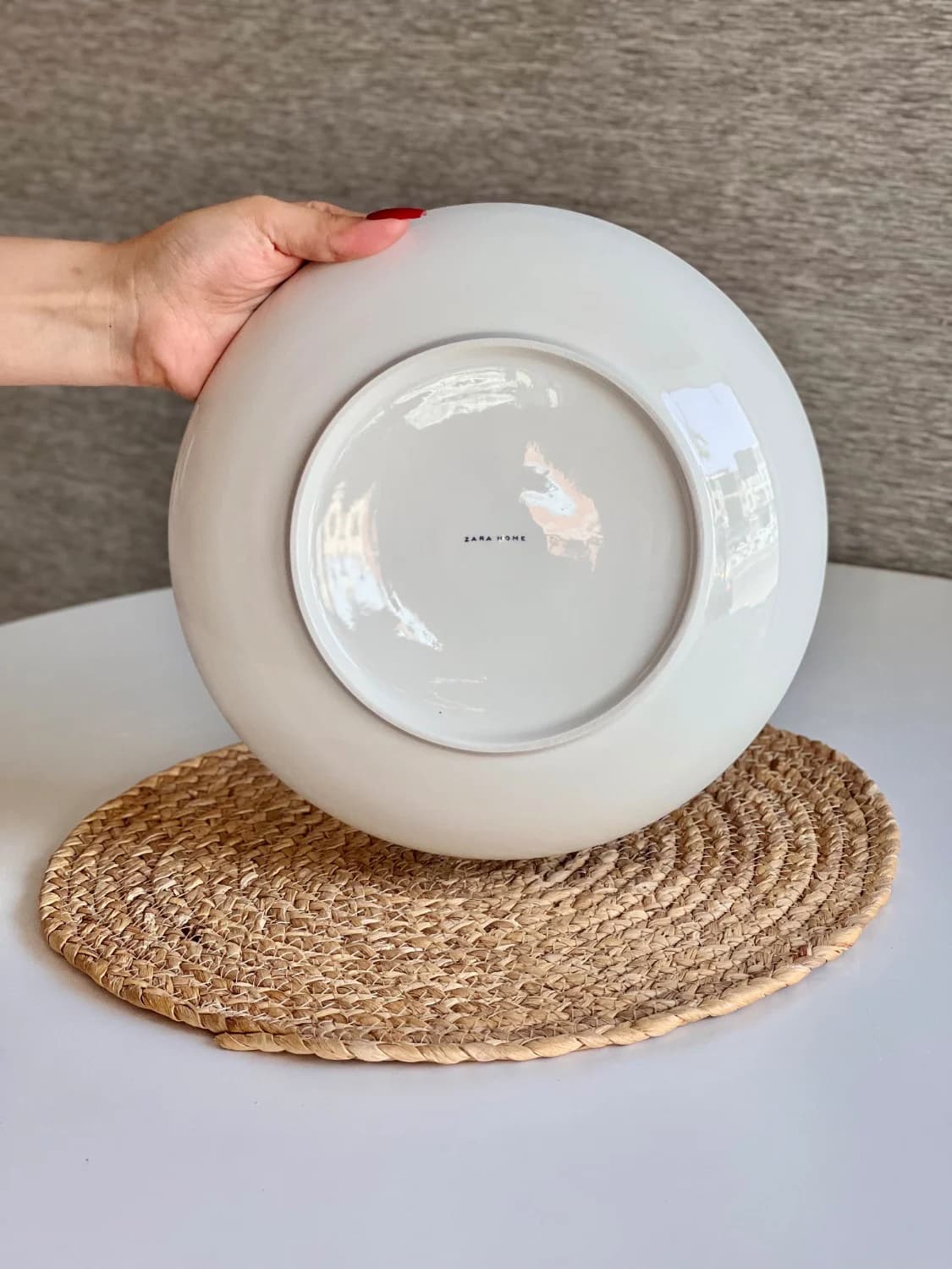 بشقاب پاستا و مرغ خوری زاراهوم کد 039 طرح گل درشت — تصویر ۴