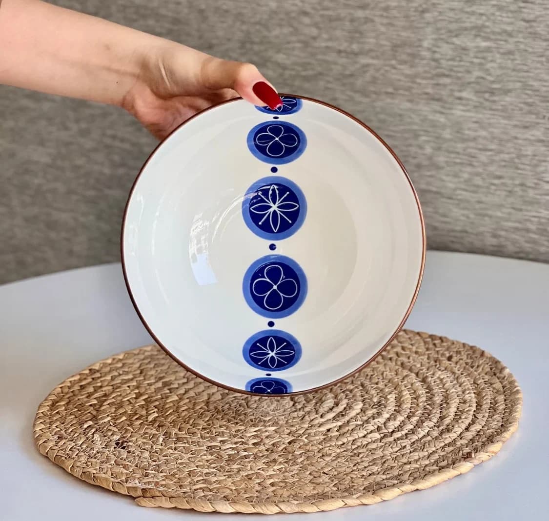 کاسه سالاد زاراهوم کد 23294 طرح گل درشت — تصویر ۲