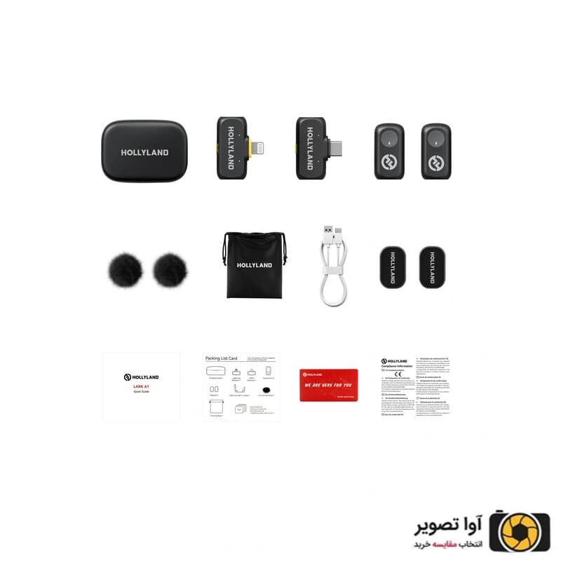 میکروفون بی‌ سیم هالی لند Hollyland Lark A1 combo — تصویر ۸
