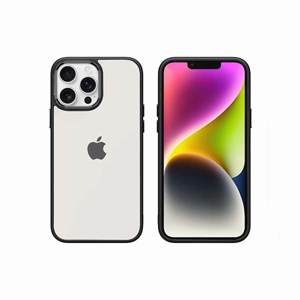 قاب پشت شفاف دور مشکی آیفون مدل Iphone 12 pro برند Doyers