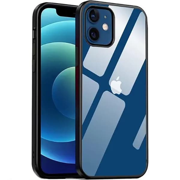 قاب پشت شفاف دور مشکی آیفون مدل Iphone 12 برند Doyers