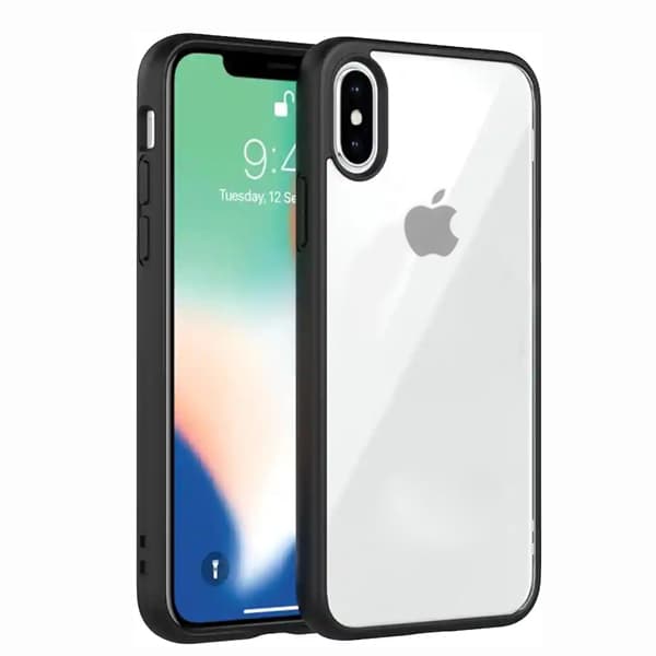 قاب پشت شفاف دور مشکی آیفون مدل Iphone XS max برند Doyers — تصویر ۲