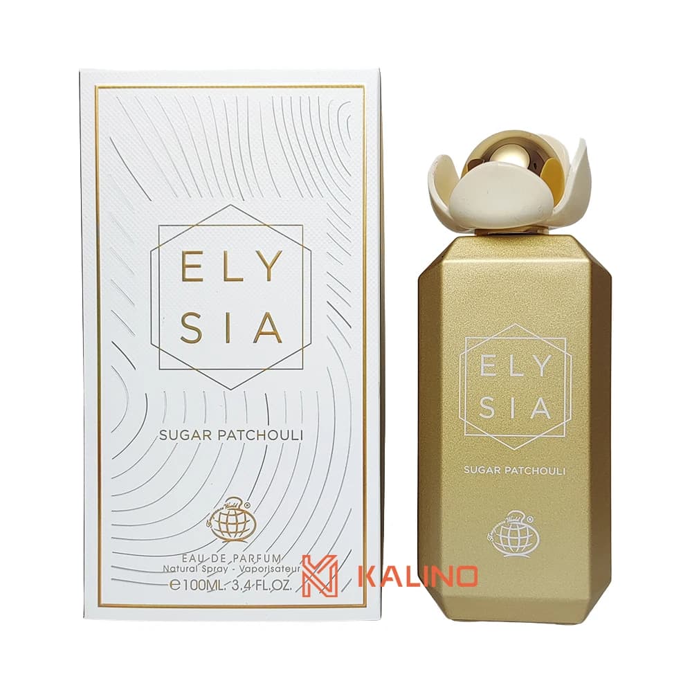 ادکلن زنانه الیسیا شوگر پچولی (کایالی وانیلا رویال شوگرد پچولی ۶۴ اینتنس) فرگرانس ورد حجم 100 میل | Fragrance World Elysia Sugared Patchouli