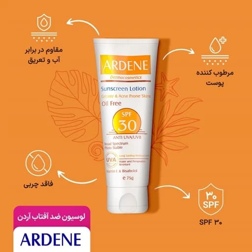 لوسیون ضد آفتاب فاقد چربی SPF30 آردن — تصویر ۲
