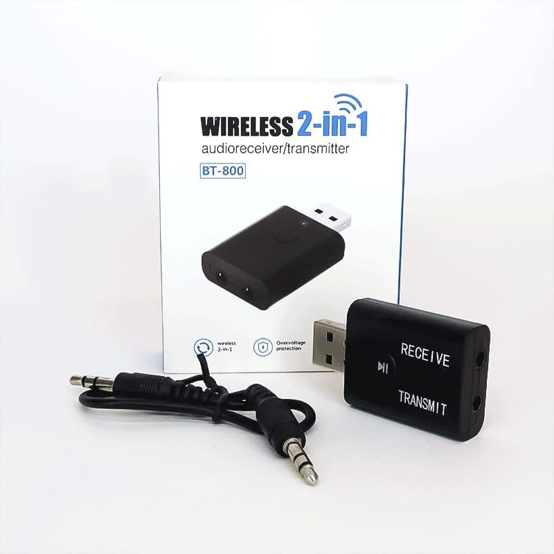 دانگل بلوتوث USB-AUX BT-800 دو خروجی — تصویر ۳
