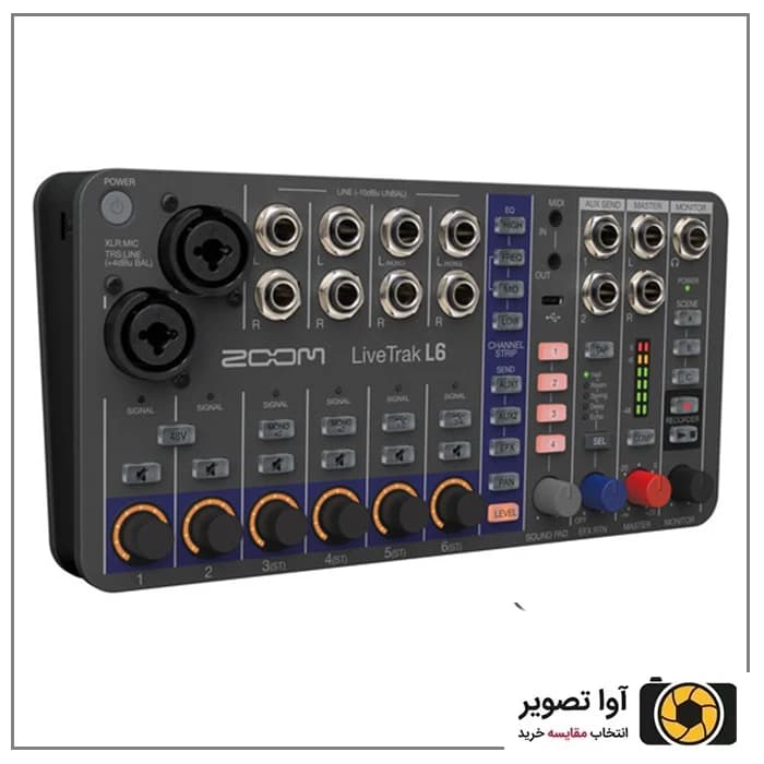 میکسر حرفه ای صدا زوم ZOOM L6 — تصویر ۲