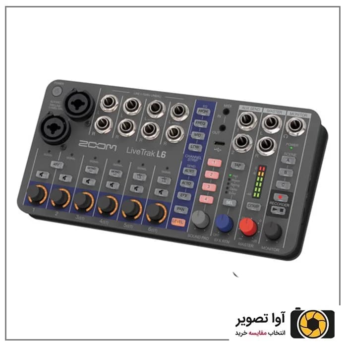 میکسر حرفه ای صدا زوم ZOOM L6 — تصویر ۳