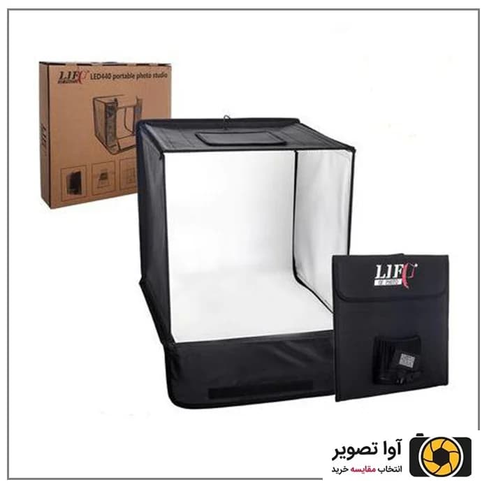 خیمه نور ال ای دار تک رنگ لایف Life of Photo LED880 80cm — تصویر ۳