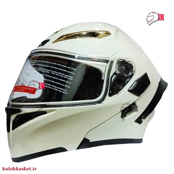 کلاه کاسکت فک متحرک Qike_Spoiler_White