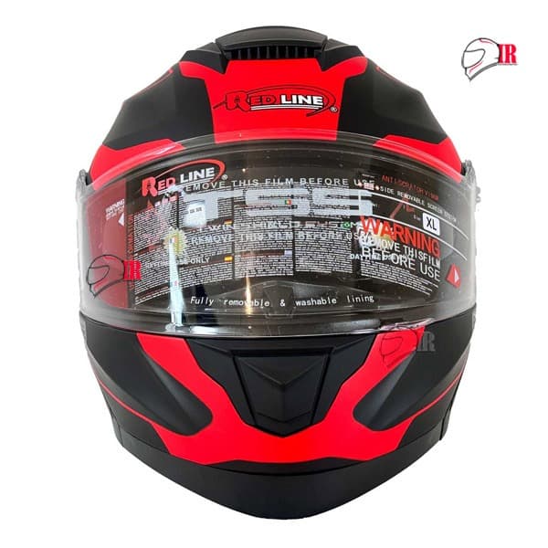 کلاه کاسکت فک متحرک ردلاین مدل ۹۳۷ طرح NSH23 BLK-REDW | کلاه ایمنی موتورسواری — تصویر ۳
