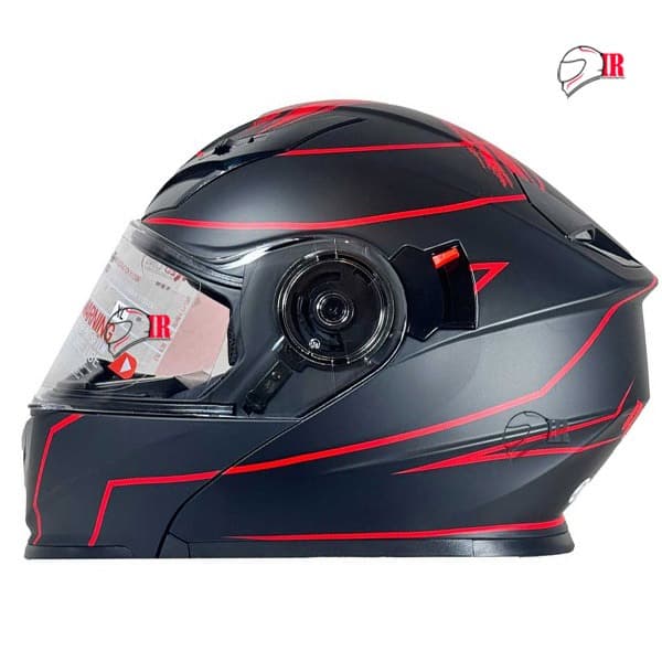 کلاه کاسکت فک متحرک ردلاین مدل ۹۳۹ NSN23 BLK-RED