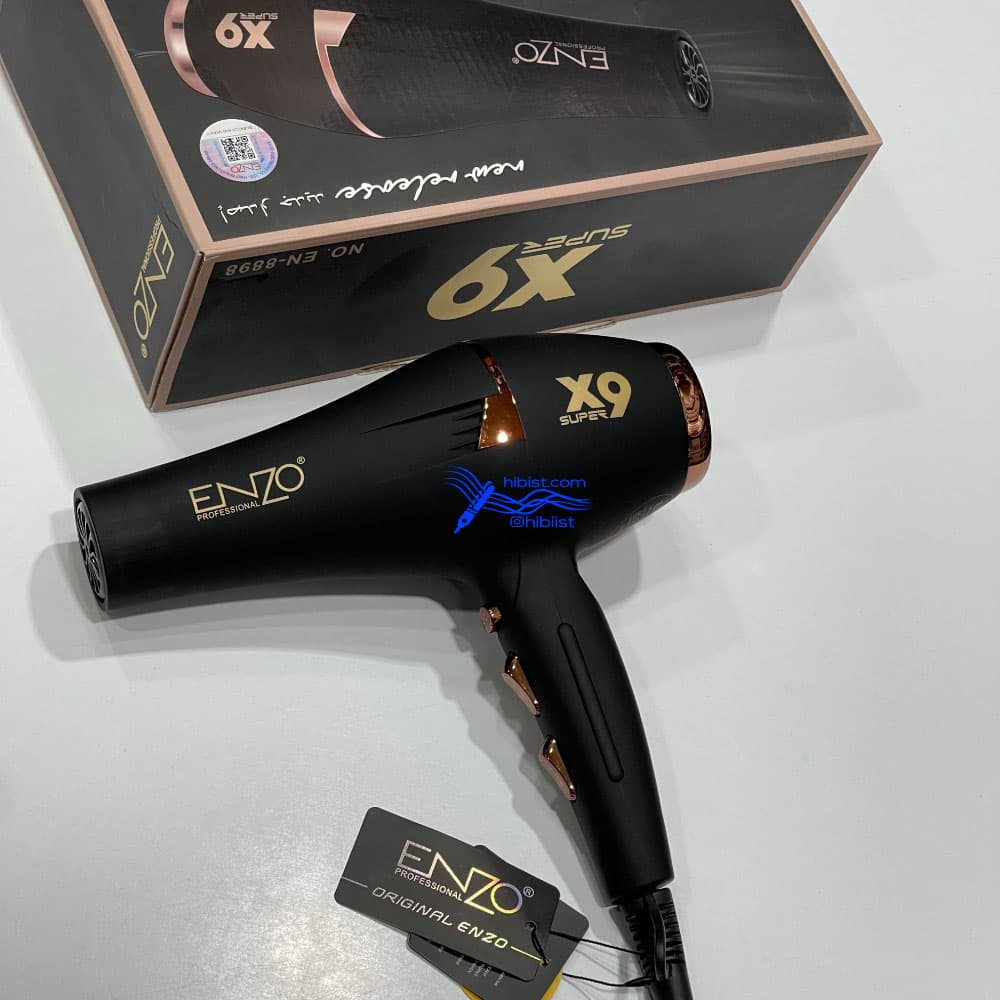 سشوار انزو موتور فوق سنگین ENZO X9 سری SUPER POWER — تصویر ۵