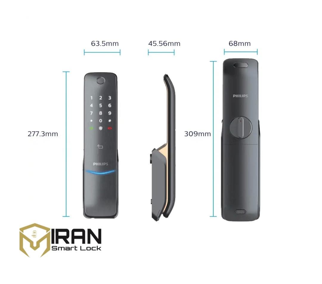 قفل و دستگیره هوشمند دیجیتال فیلیپس مدل DDL6100 — تصویر ۵