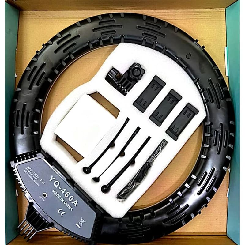 رینگ لایت با سه پایه مدل YQ 460A برند Zeos — تصویر ۳