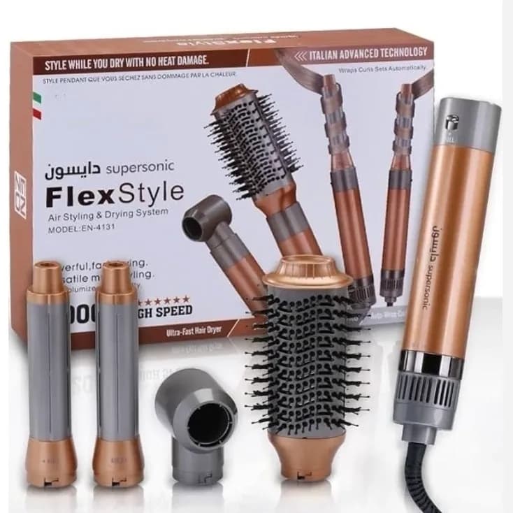 سشوار طرح دایسون چند کاره انزو مدل EN-4131 سری FlexStyle — تصویر ۸