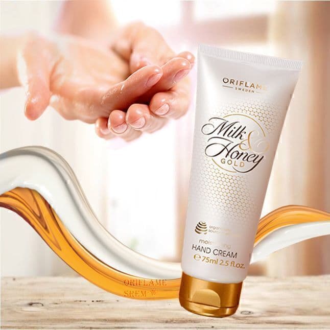 کرم دست تیوبی اوریفلیم شیروعسل طلایی Milk and Honey Gold